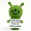 Green Three eyes alien-t card