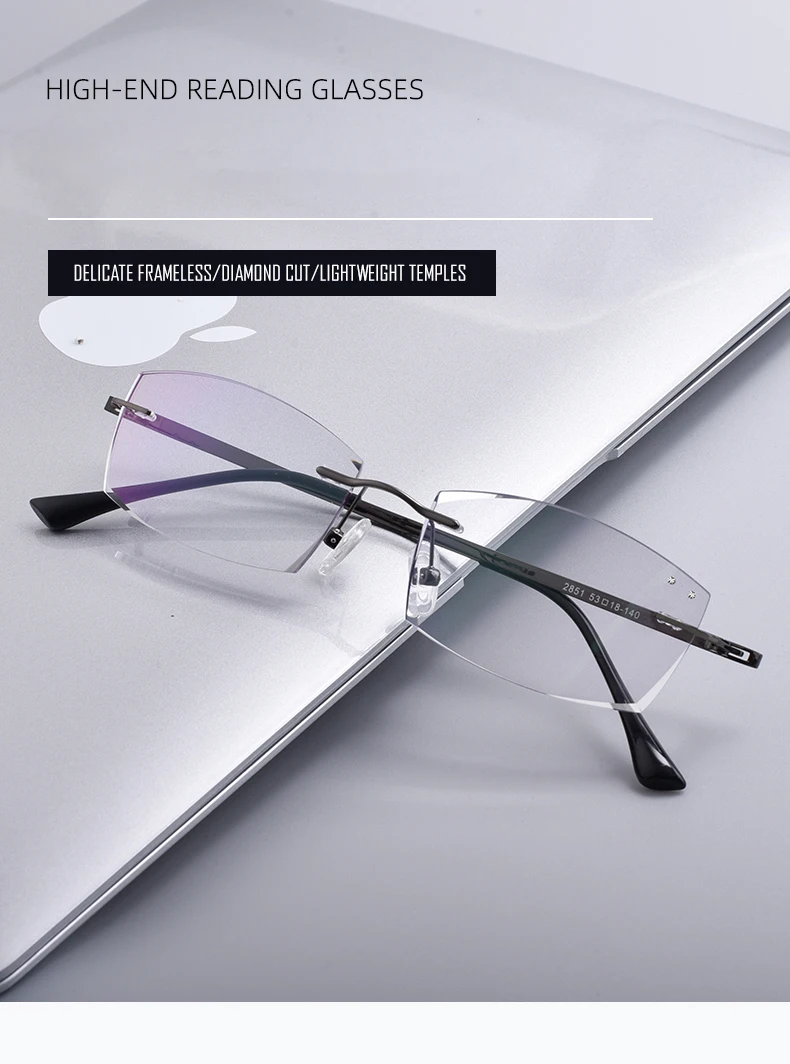 New Rimless Unbreakable Reading Glasses Presbyopic Glasses Anti Blue Light For Men Buy Rimless