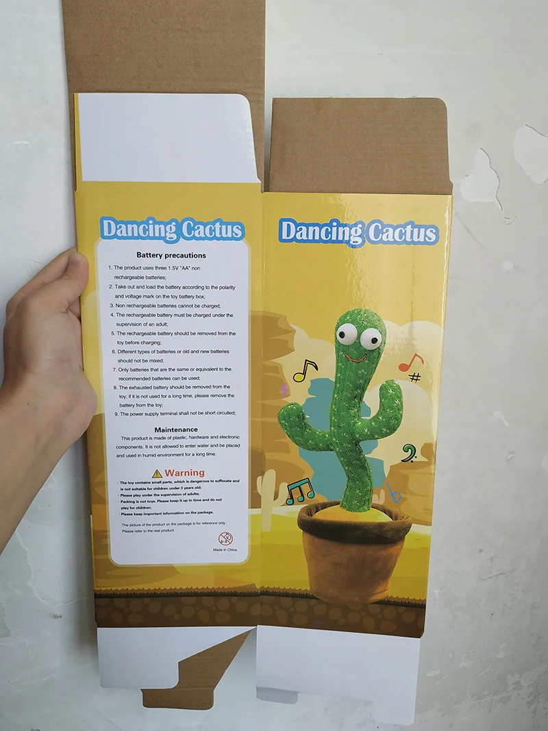 sprechender kaktus spielzeug Tanzender und sprechender Kaktus Spielzeug aus Plüsch – Lunellda main image 0