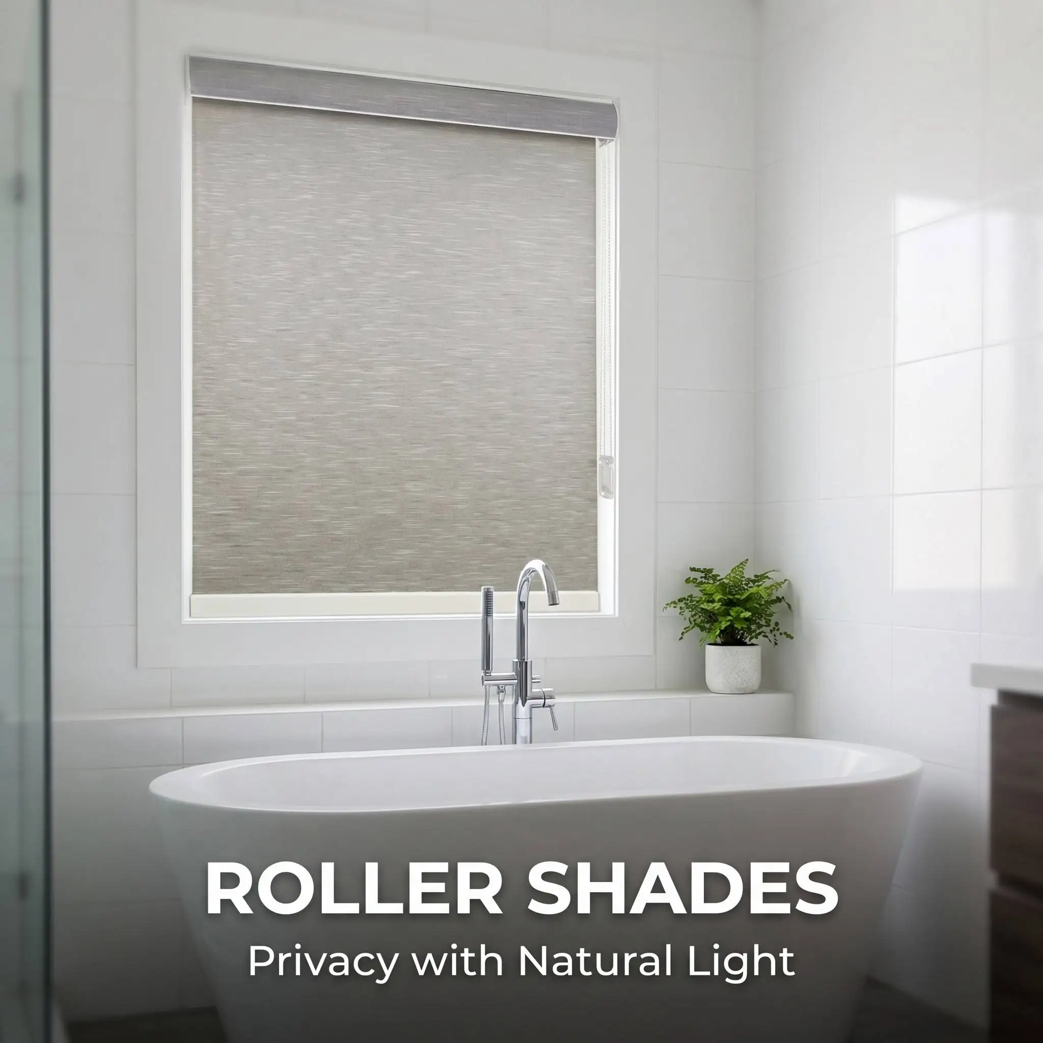 Roller Shades for Living Room Bedroom Bathroom Dining Room Semi-blackout Chain System Custom Size OEM ODM