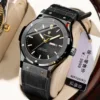 952 Black Case, Black Face, Leather Belt