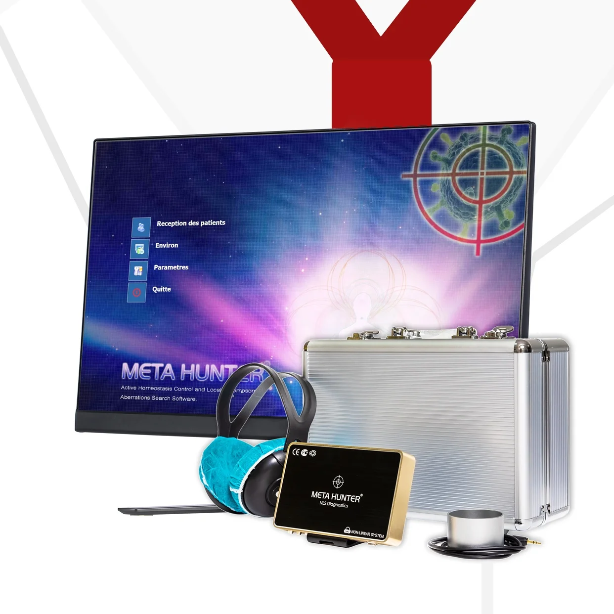 Расширенный 4025 nls Охотник Bioresonance устройство с бесплатной доставкой; Metatron nls мета 4025 Hunter