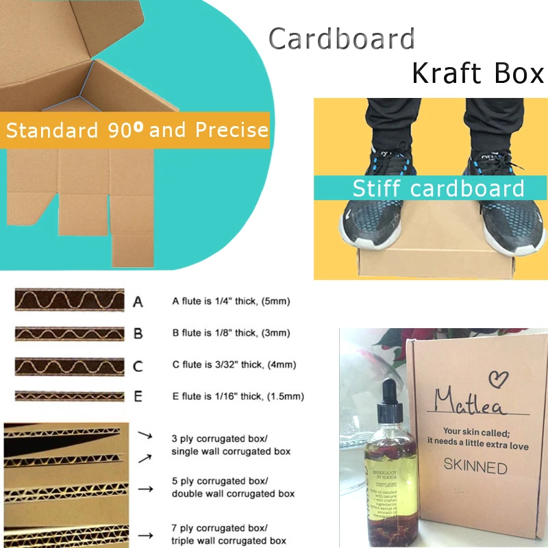 Custom Kraft Natural E Flute Cardboard Postal Ecommerce Shipping ...