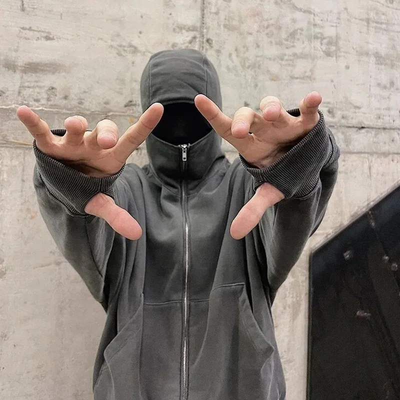 Far Archive High Street Ninja Zip Cardigan Hooded Sweatshirt