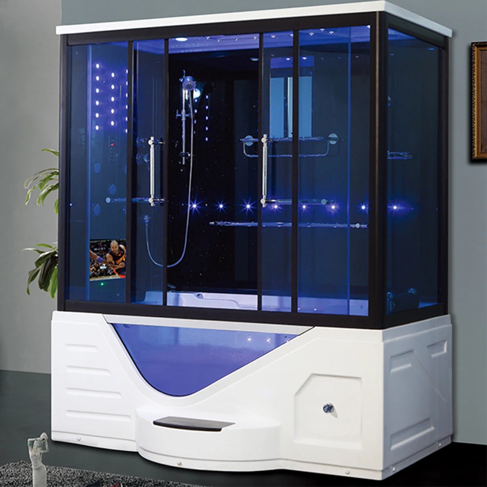 High Quality Modern Design Combination Big whirlpool Luxury Steam Shower Cabinet Steam Shower Room Cabin With Tub