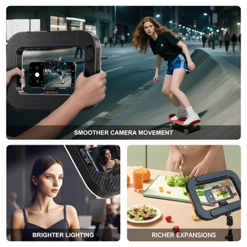 20w Selfie Portable Phone Rechargeable Ring Light Phone Adjustable Fill for Live Stream Battery Selft Light  YM 200 detail image