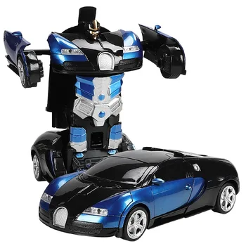 2022 NEW RC Transformation car Cool 2 in 1 Electric Remote Control Robot Deformation Car Toy for Kids