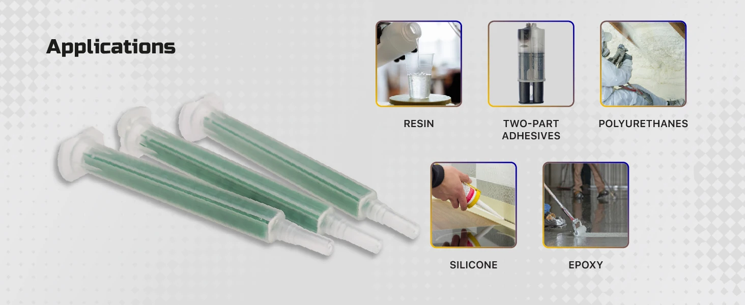 Fmc0616 Epoxy Mixing Tube Nozzle Glue Epoxy Resin Round Mouth Dynamic