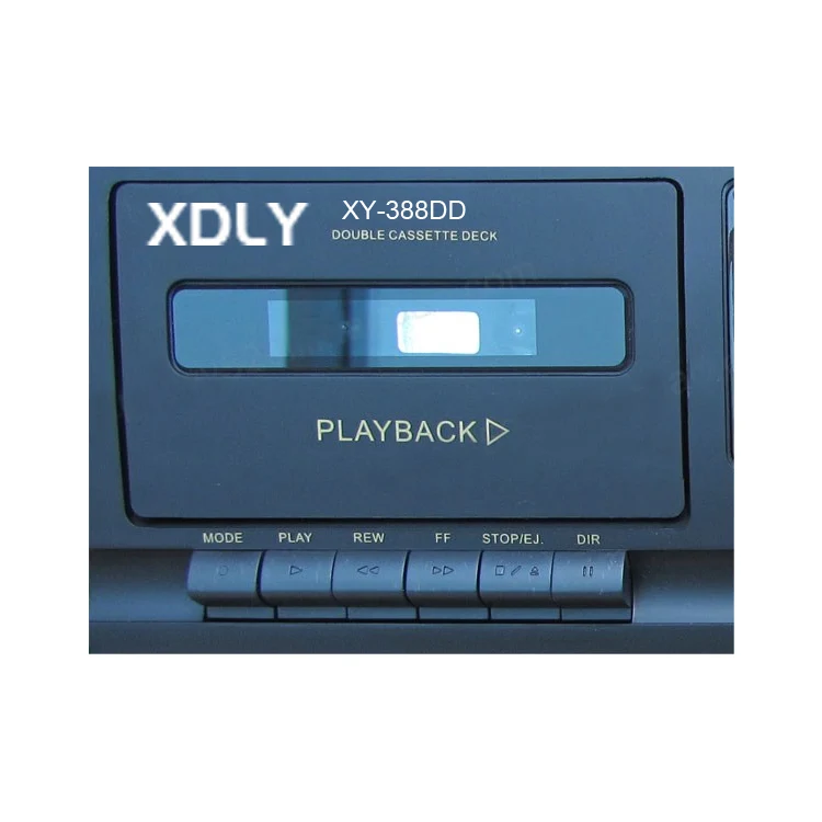 Xidly Good Quality Two Cassette Decks One Playback And One Play