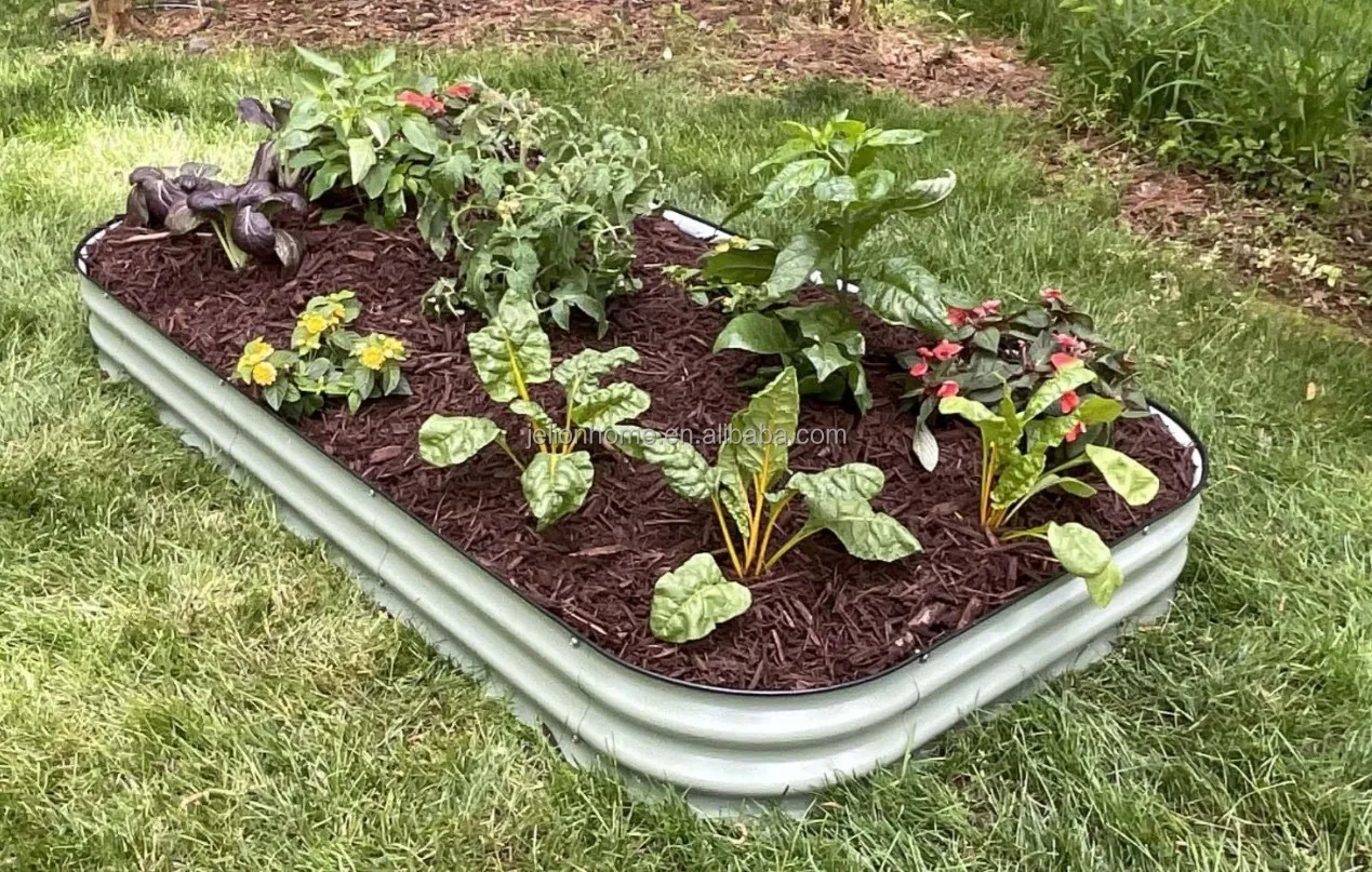 Aluzinc Raised Garden Bed Corrugated Metal Raised Planter Box Outdoor
