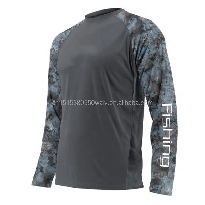 LRD Performance Chemises de Pêche pour Homme Bleu Manches