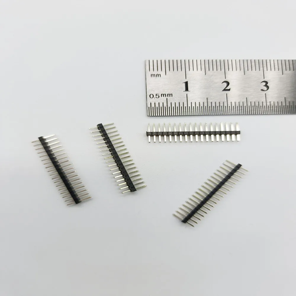 1.27mm Pitch 18pin For Pcb Single Row Straight Pin Header Connector ...