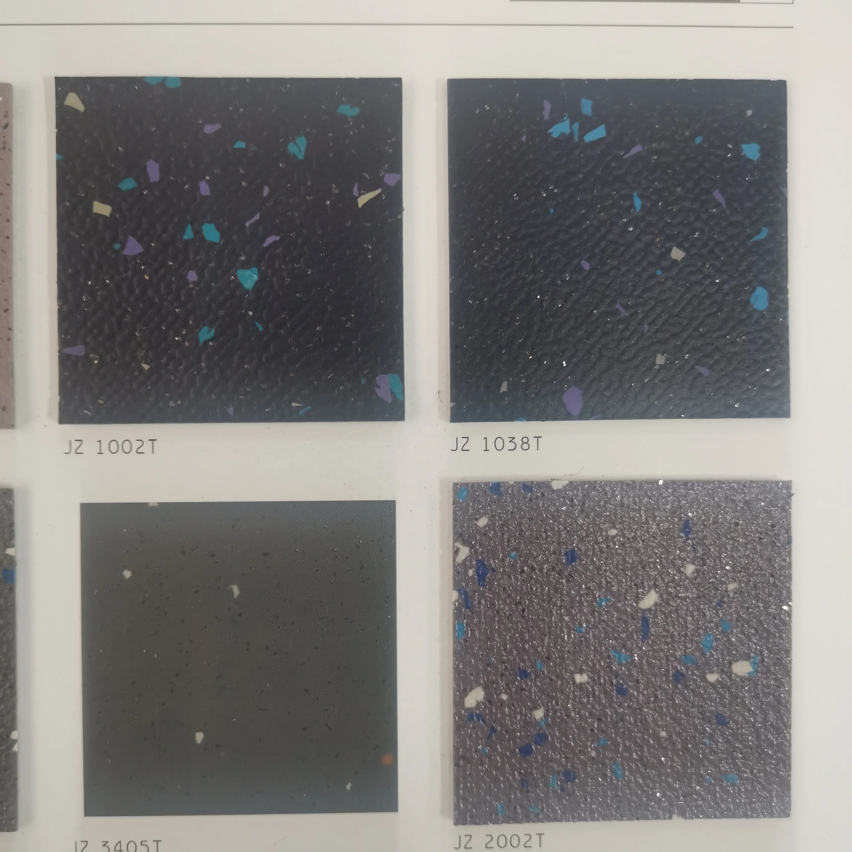 2mm Quartz Vinyl Flooring Bus Flooring Health Abrasion Resistance Train Flooring Tiles