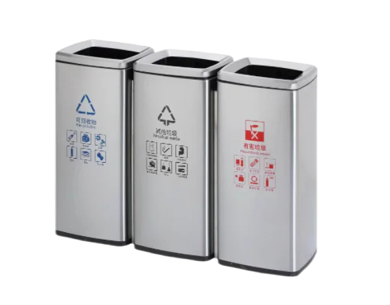 Мусорное мусорное ведро из нержавеющей