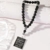 Silver Natural Obsidian 5