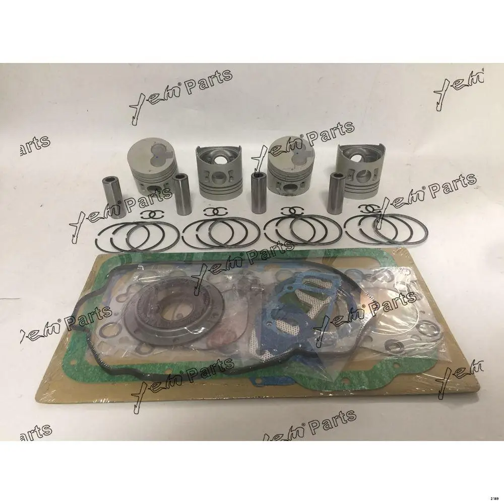 Engine Rebuild Kit With Piston Ring Cylinder Gaskets Fit for Mitsubishi 4DR7