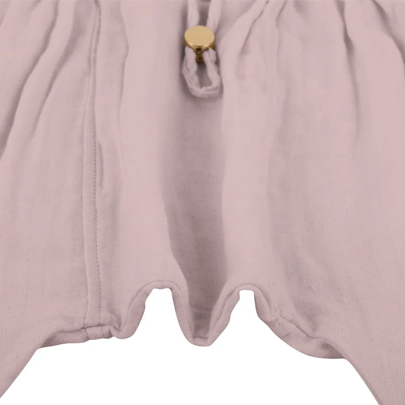 
 Мягкие дышащие простые бамбуковые хлопковые муслиновые детские брюки  