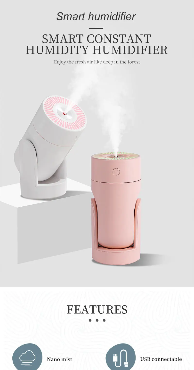 Hot Sale Bedroom Humidifier Hotel Nightlight Car Portable Usb Mini Air