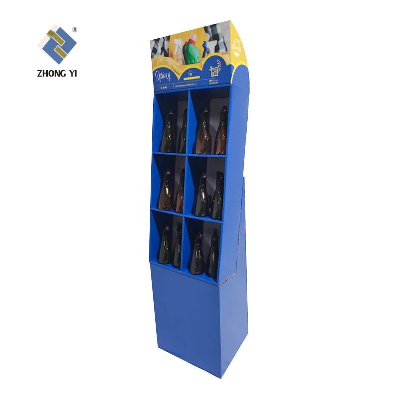 Custom Retail Printed Pop Cardboard Drinks Display Rack