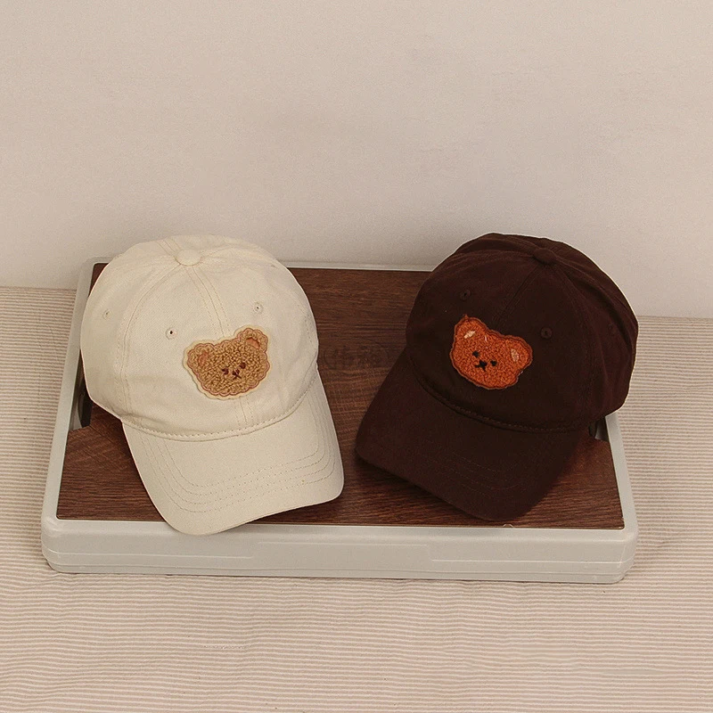 Children's Baseball Cap Cartoon Bear Kids Sun Visor Casual Hat Spring