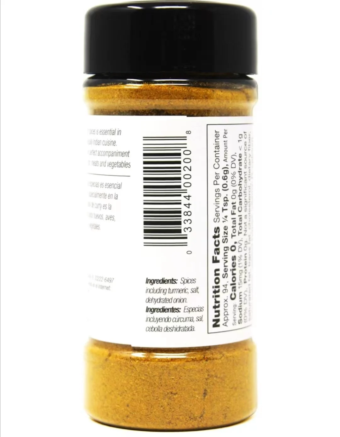 Canned Curry Powder Label. Condiment Label. Selfadhesive Sticker