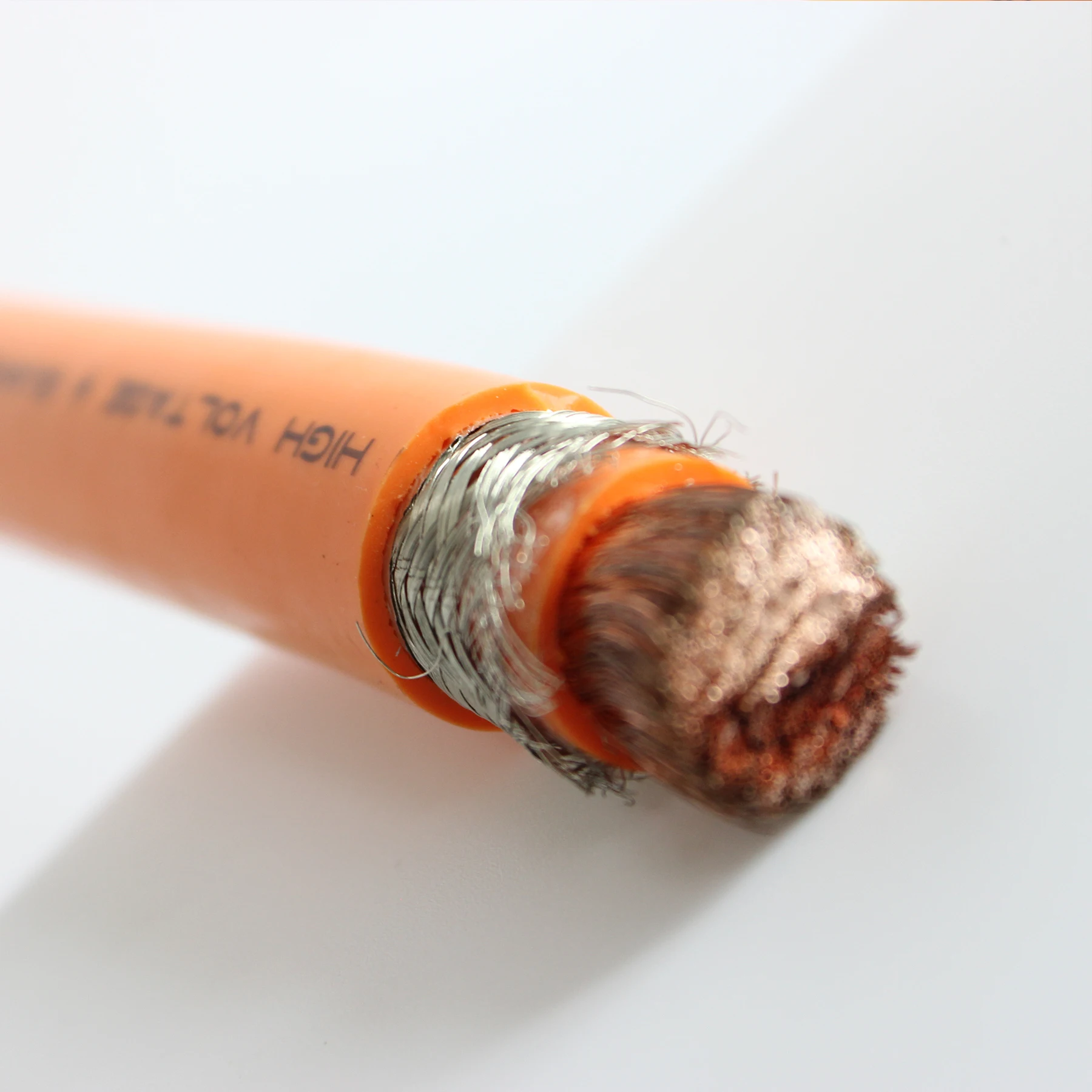 High Voltage Electric Wire Shield Cable Silicone Rubber Insulated Automotive Welding Cable Copper Industrial Ev Wire