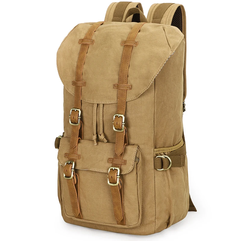 antique backpack hiking 300 USD Discount | Vintage Bushcraft Design | 45 L | Handmade Leather, Waxed for Travel, Camping, Hunting, Crafted from premium waxed canvas The Roamer: Vintage Canvas Hiking