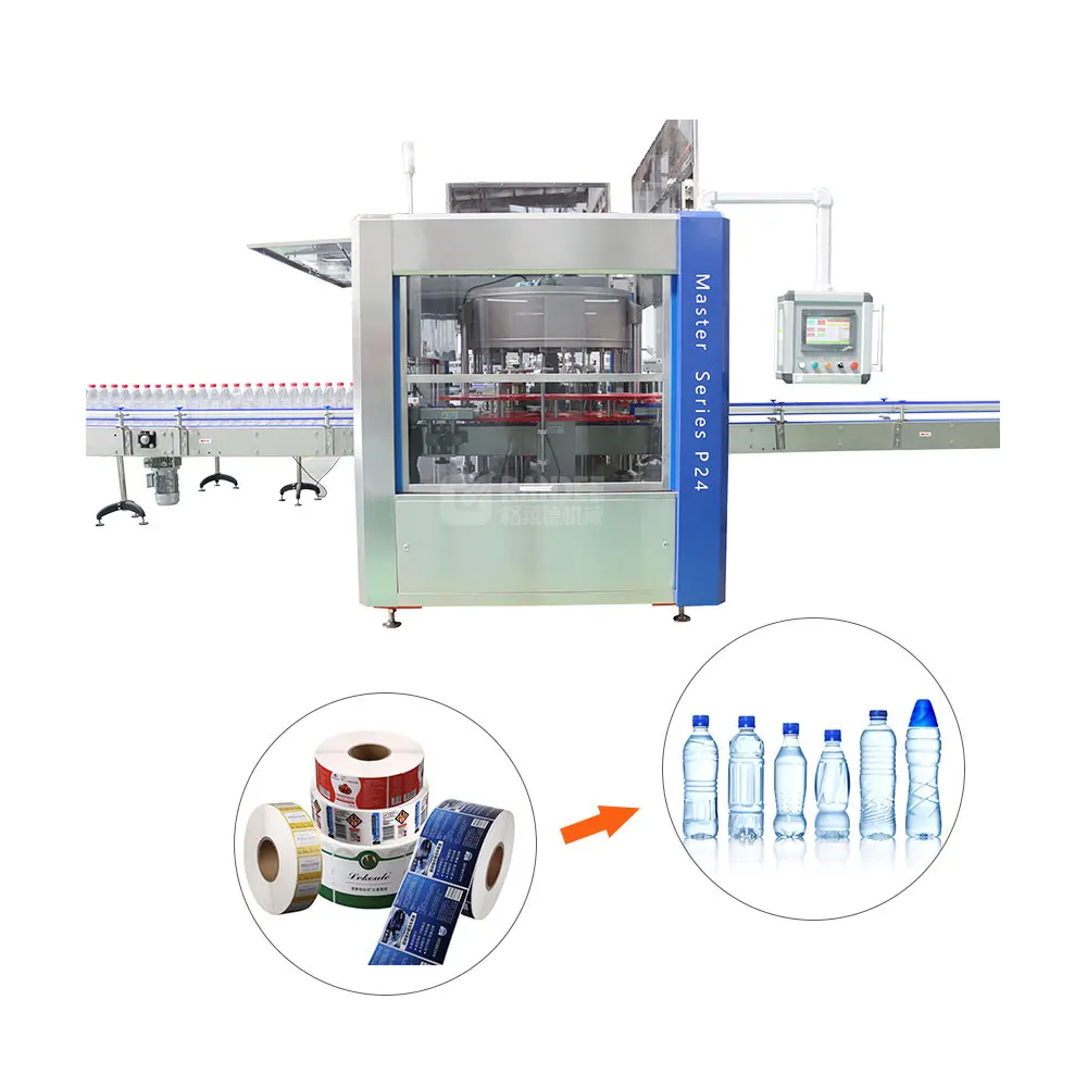 Automatic round bottle OPP BOPP labeling machine production line for small business