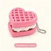 Waffle Clicker-Pink [with Beaded Chain]
