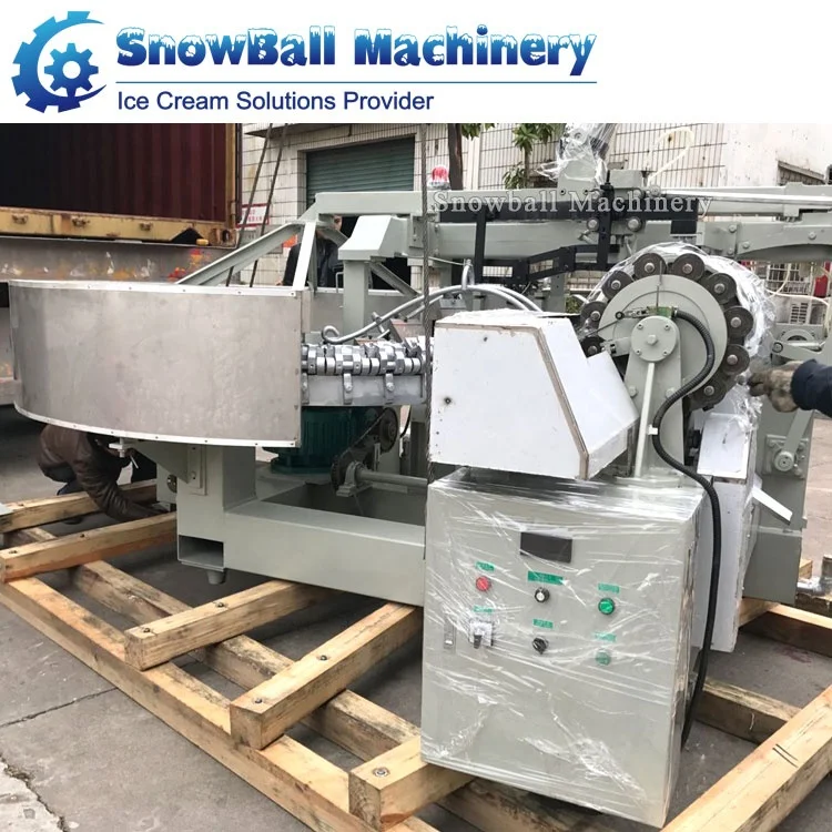 Rotary Rolling Sugar Cone Baking Ice Cream Poke Cornet Rolled Cones Making Machine