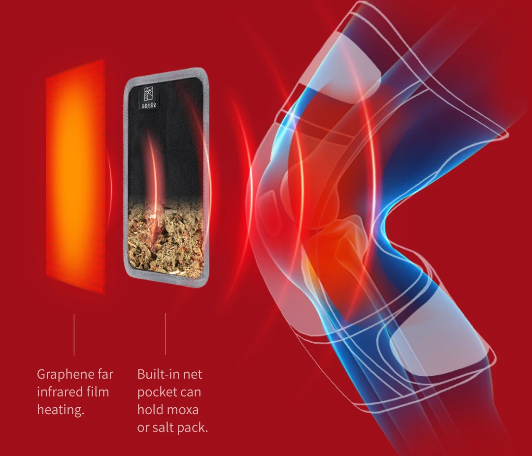 Oem Factory Graphene Electric Heating Knee Pad For Knee Joint Physiotherapy Buy Graphene