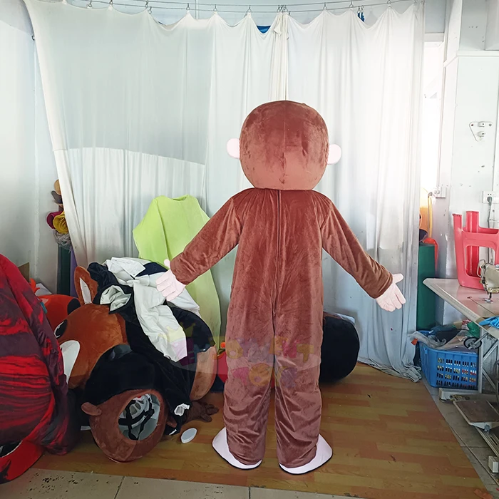 Professionale curioso George mascotte Costume gigante festa