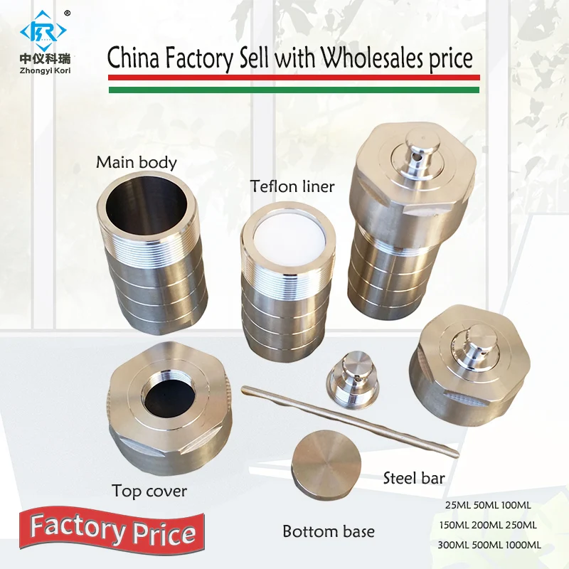 Llaboratory High Pressure Stainless Steel Autoclave Lined Reaction Vessel Hydrothermal Synthesis Reactor Price