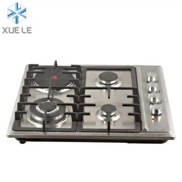 Source 4 Burner Gas Cooker Gas Hob Gas Stove With hot plate on m.alibaba.com