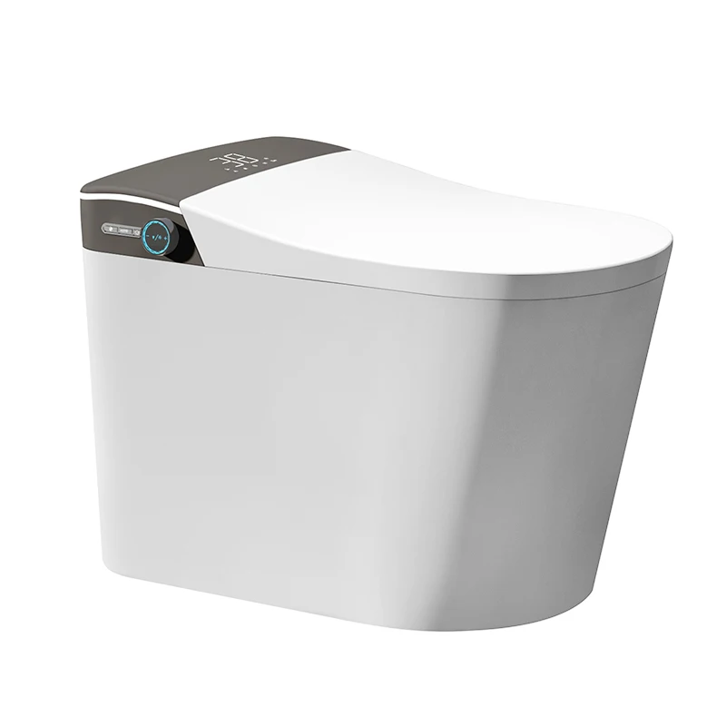 High-Tech Modern Bathroom Sanitary Ware Designs Foot Sensation Flushing Intelligent Ceramic One Piece Smart Toilet