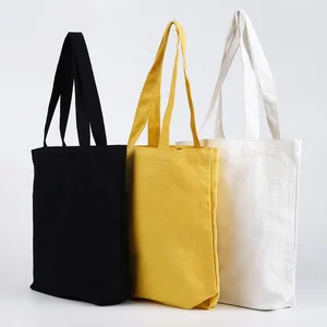 Eco Friendly Reusable Blank Shopping Heavy Tote Bag Cotton Canvas