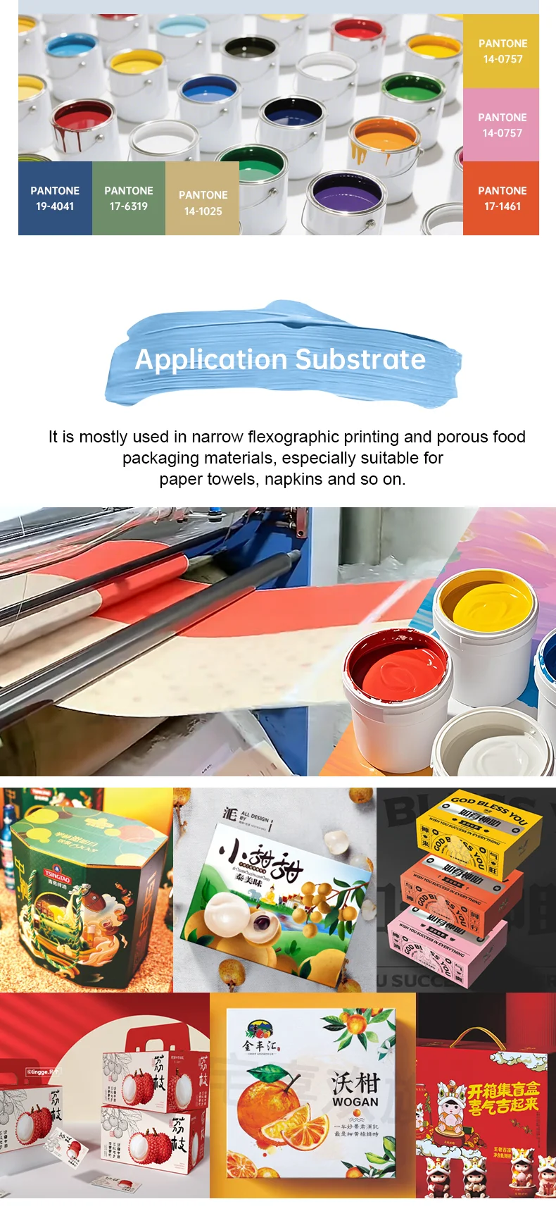 High Concentration and Low Viscosity, Specially Designed for Water-based Inks Used in Pre-printing Technology. manufacture