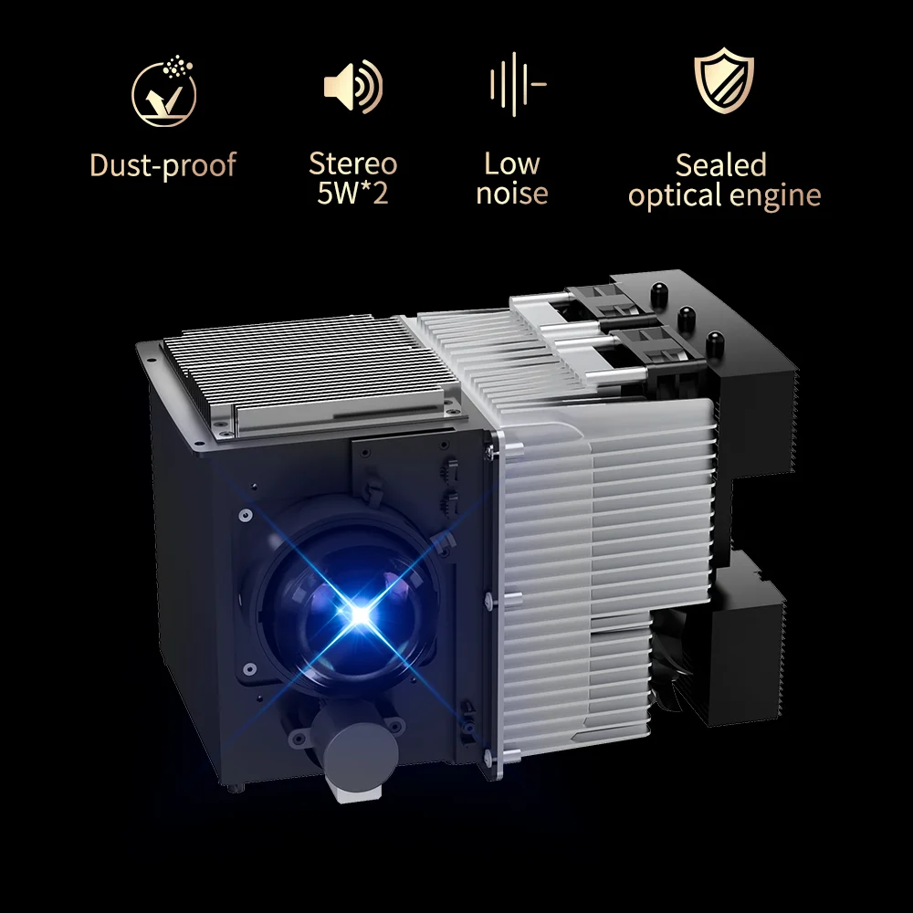 4K LED Home Theater LED Android 1080P Portable Pocket Projector Mobile Smart Mini Projector