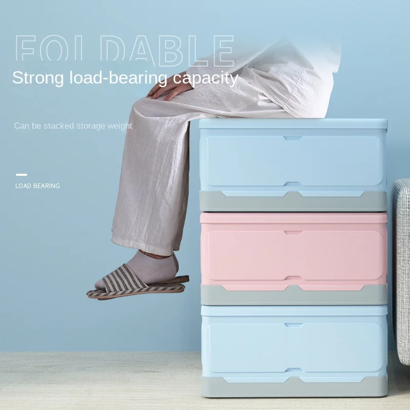 Choice Fun Classic Style Aluminum-PP Plastic Foldable Book Storage Box Rectangle Shape with Injection Technics Home Student Use