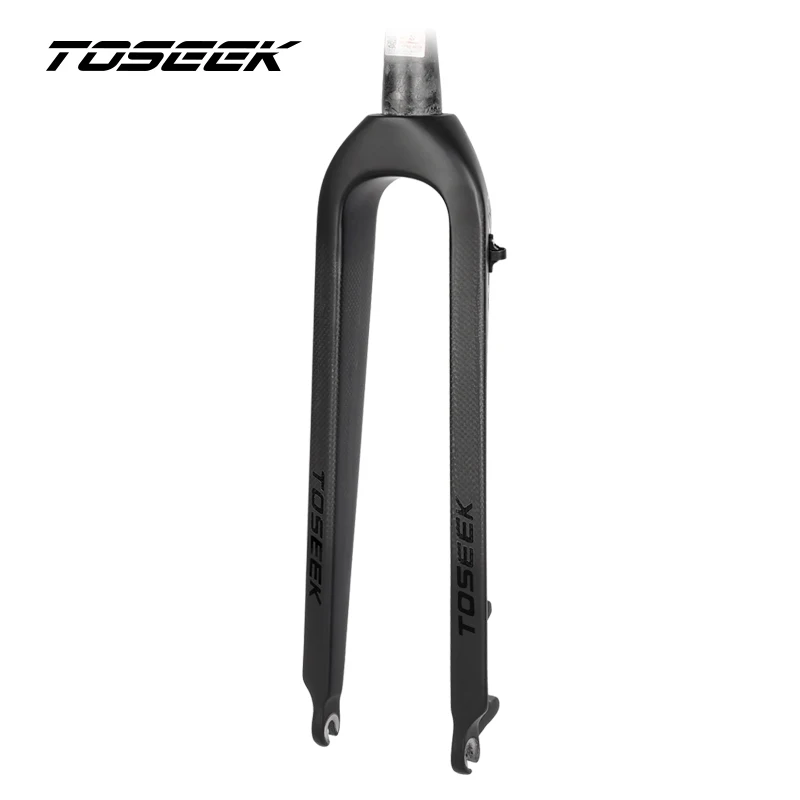 Toseek 3k black matte mountain bike mtb rigid fork 26 27.5 29er carbon fork parts for bicycle Alibaba