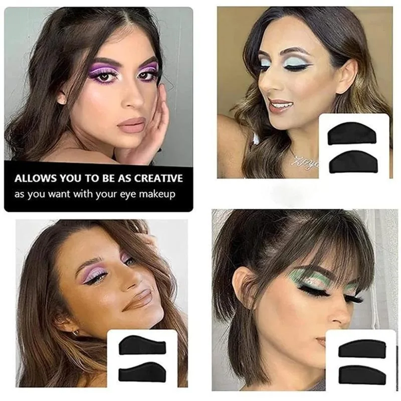 Набор трафаретов для теней, инструменты для создания эффектов для макияжа глаз