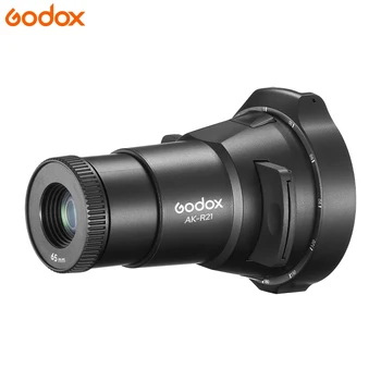 Godox AK-R21 Flash Accessories Projection Attachment Lens Round Head Fresnel Head Slide Kit for Godox AD200Pro V1 Flash detail image