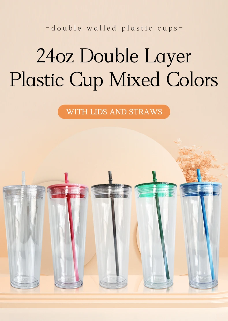 24 oz Created Cold Cup with Straw Lid