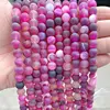 rose red striped agate  beads