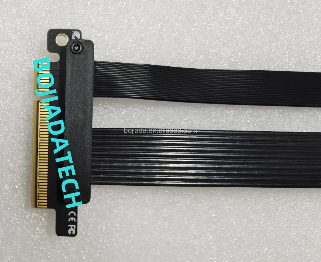 BOJIADATECH 180 Degree PCI-E 5.0 8X Riser Cables - 10CM, 15CM, 20CM