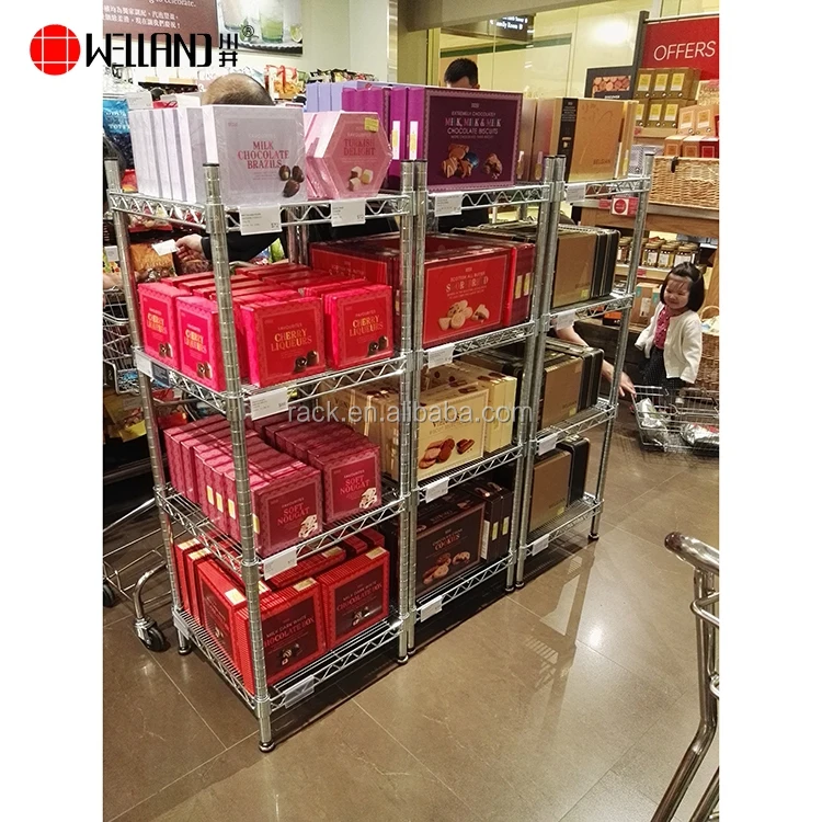 Alibaba.com: Chrome Mini Mart Shelving, Small Display Rack, Convenience ...