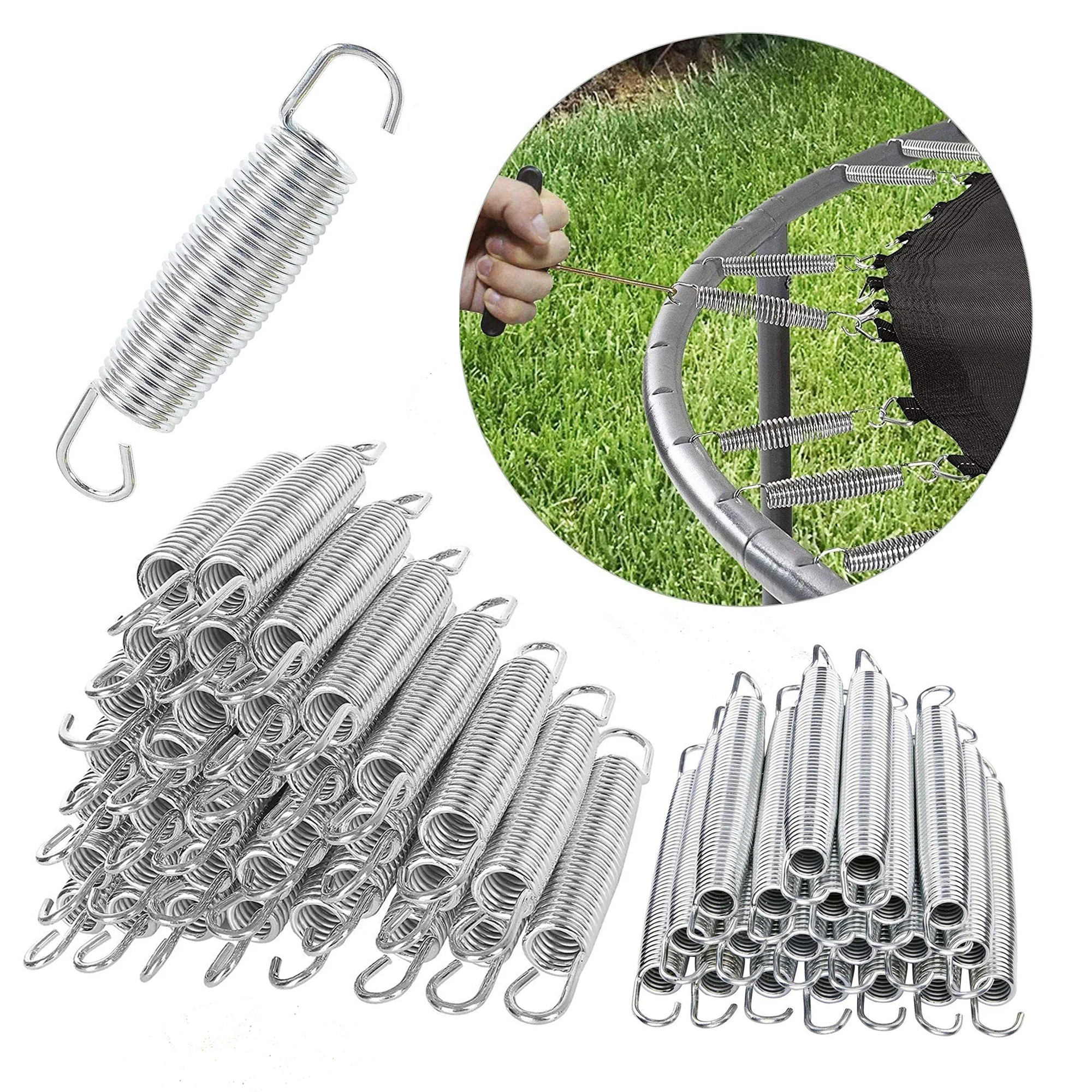 Tension Springs Carbon Steel With Zinc Plated Big Trampoline Fitness