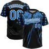 Black and Power Blue