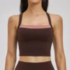 Dark brown vest