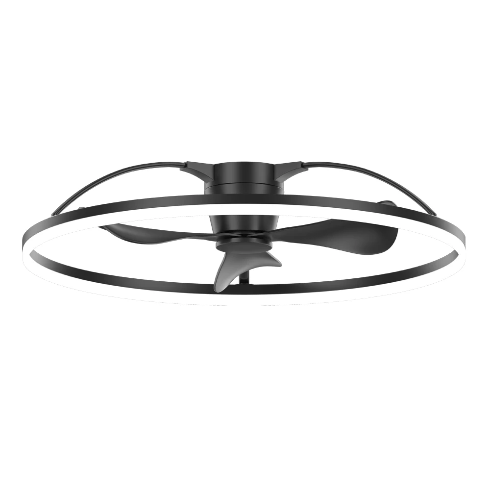 Low Profile Modern Flush Mount Enclosed App Control Dimmable 40 Inch